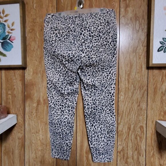 Ella Moss Leopard Print High Rise Skinny Ankle Jean Size 32 Waist - Picture 6 of 6